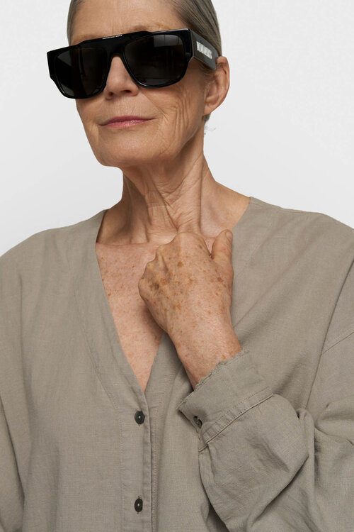 10Days katoen linnen blouse fog