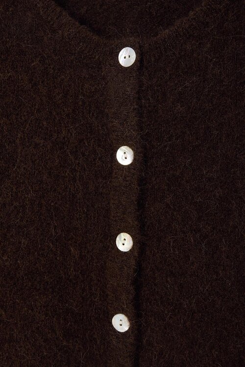 American Vintage Vitow Gebreid Cardigan Bruin