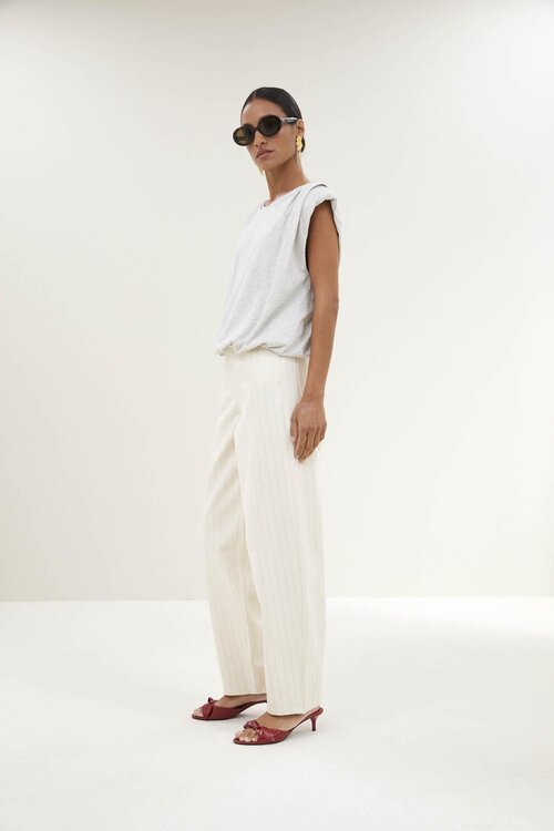 By Bar Lew Silver Stripe Broek