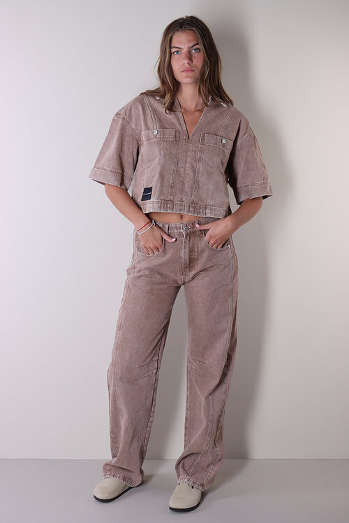 Haute L'Amitie Drew Denim Blouse