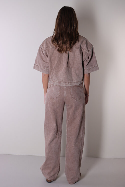 Haute L'Amitie Drew Denim Blouse