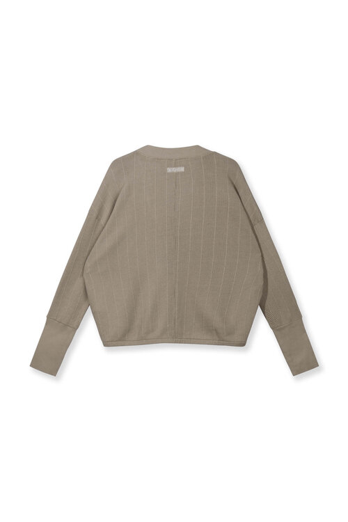 10Days mesh vest met v hals fog
