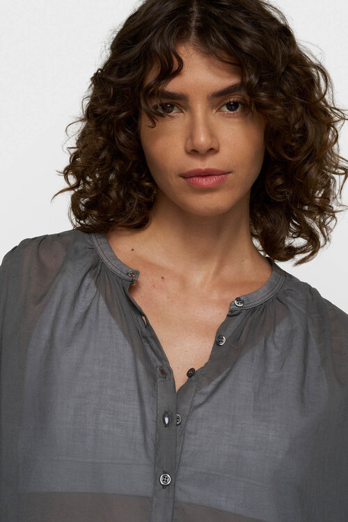 10Days mid grey dip dye blouse