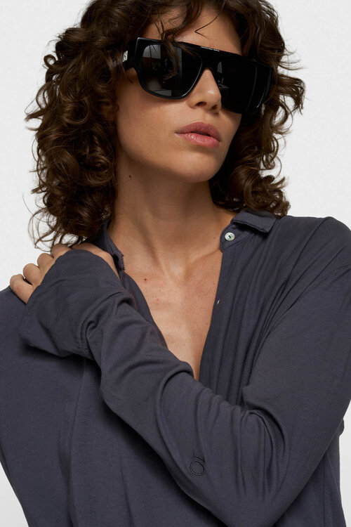 10Days overslagblouse steel blue