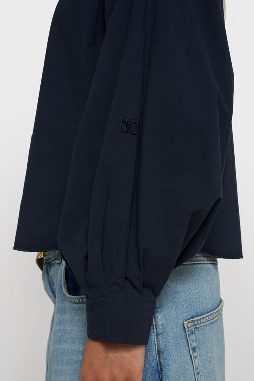 10Days boatneck blouse poplin nacht
