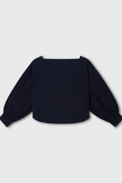10Days boatneck blouse poplin nacht