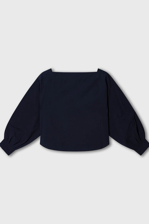 10Days boatneck blouse poplin nacht