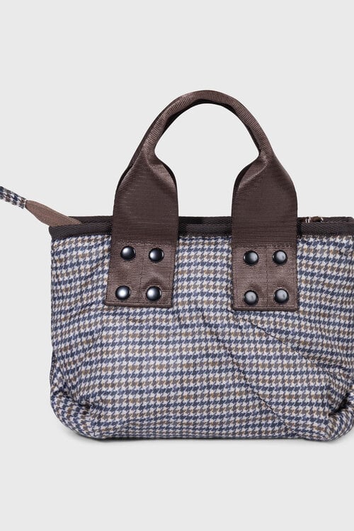 10Days kleine gewatteerde shopper met ruit