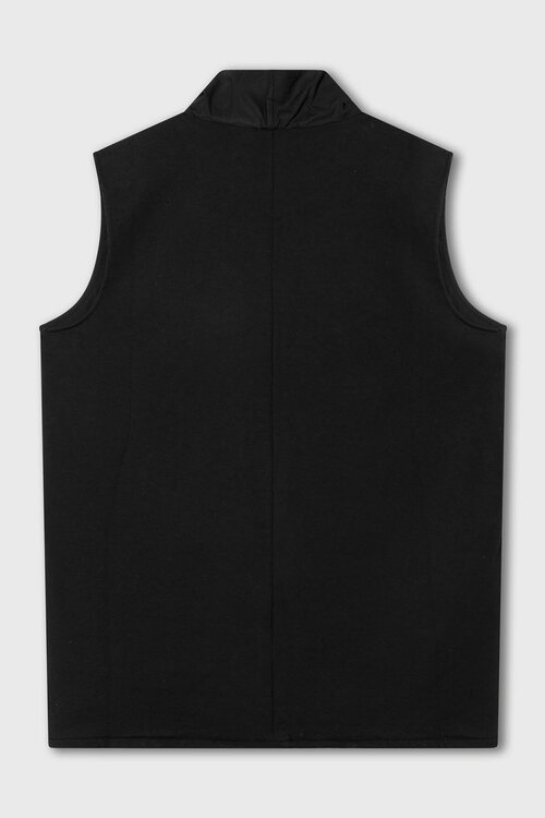 10Days zwarte drape top van fleece