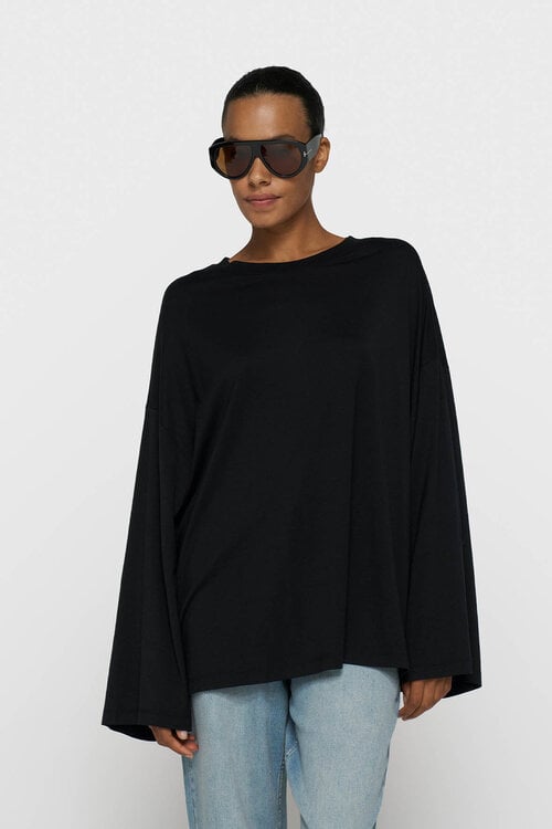 10Days elegante longsleeve tee zwart