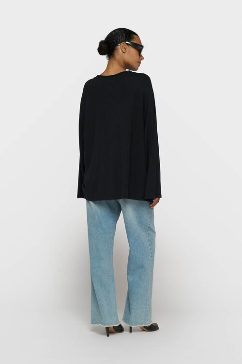 10Days elegante longsleeve tee zwart