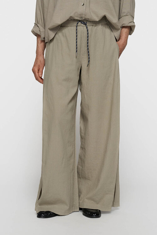 10Days linnen katoen broek met split fog