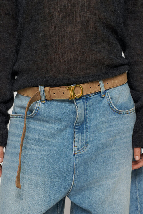 10Days suède monogram riem