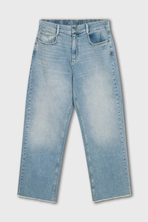 10Days blauwe straight leg denim broek