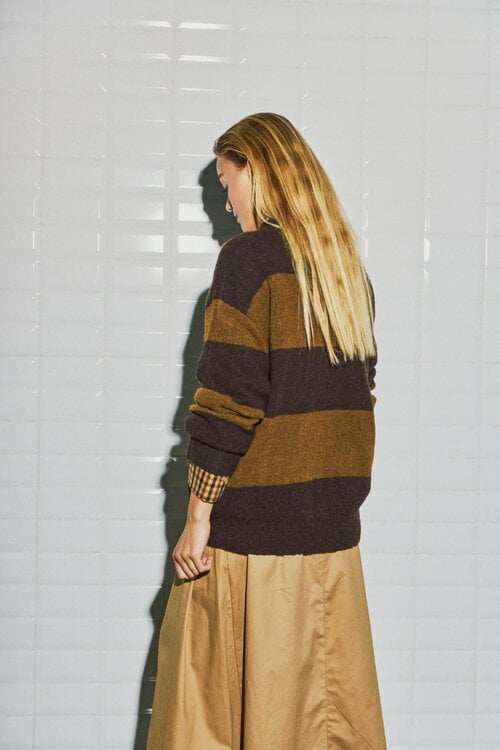 WITHBLACK WBLIZA LS STRIPE PULLOVER