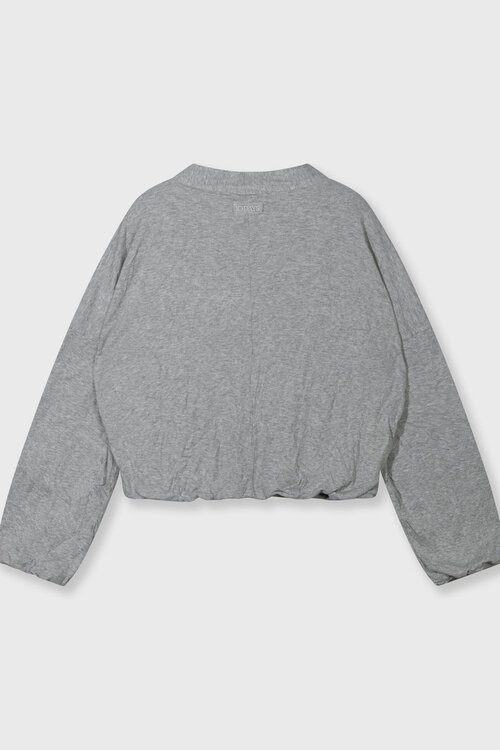 10Days zachte ribgebreide cardigan in grijs