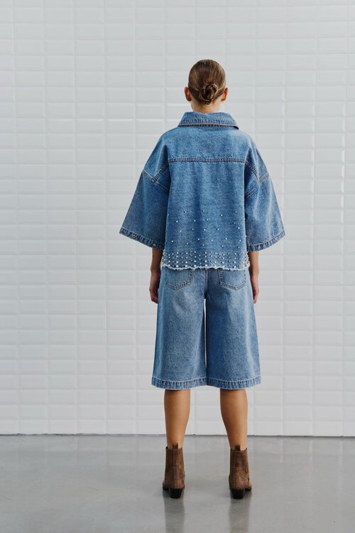 WITHBLACK Sky Blue WBLWONDER Lange Bermuda