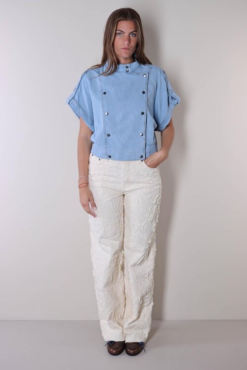 Co'couture Off White Elton Flower Broek