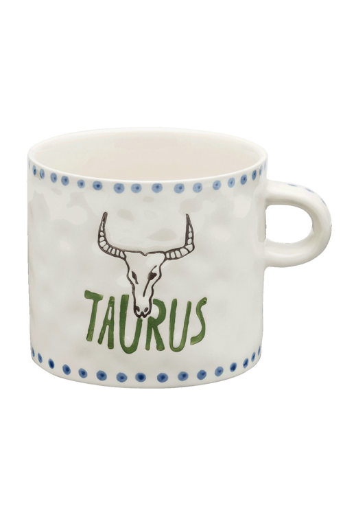 Anna & Nina Zodiac Taurus Theemok in Wit