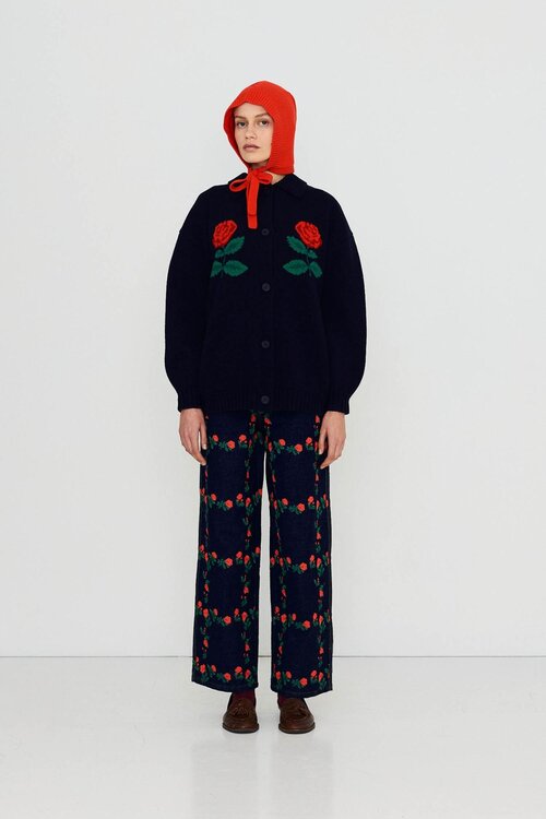 The Tiny Big Sister Oversized Indigo Vest van Roses