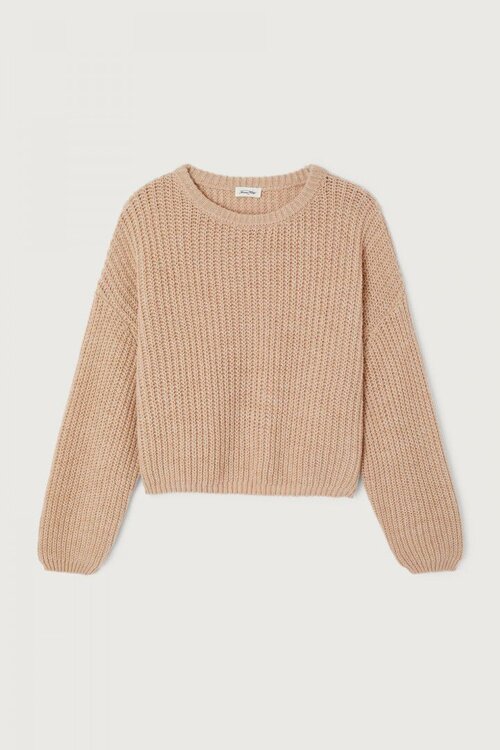 American Vintage Cyrow Sweater in Camel