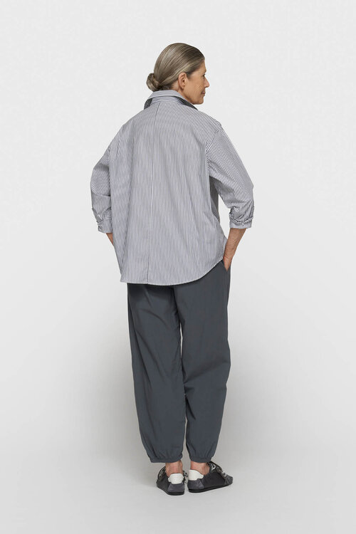 10Days kreukel jogger staalblauw