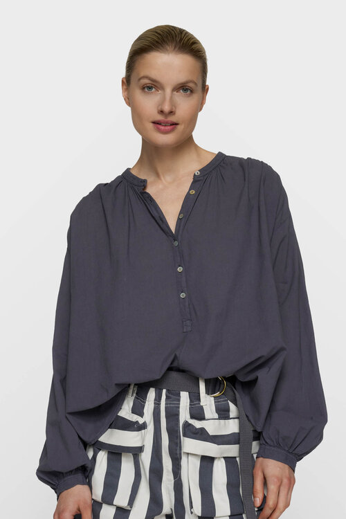 10Days Steel Blue luchtige blouse