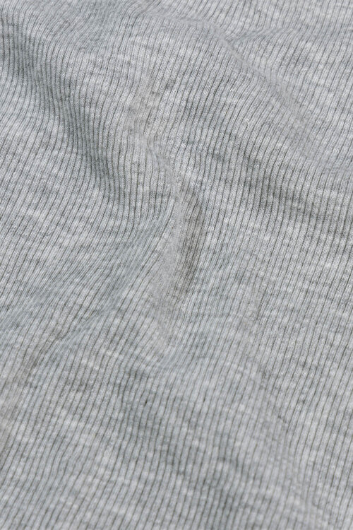 10Days Grijze ribgebreide tanktop van zacht materiaal