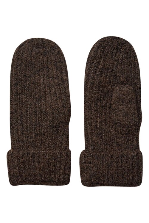 Co'couture Gina Gebreide Mitten bruin