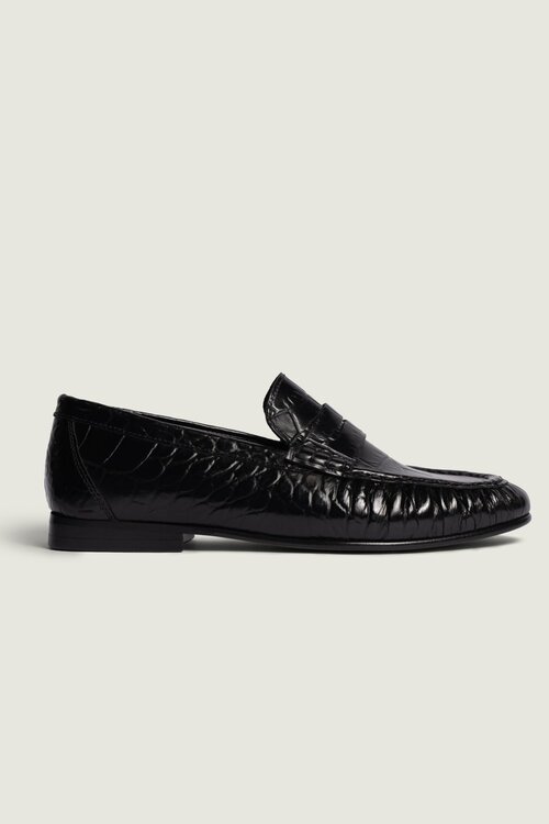 Posa Penny Loafer Wrinkle Croco loafer