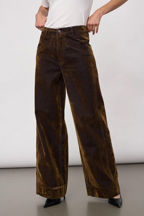 Co'couture Teffy Wide Leg Broek kaki