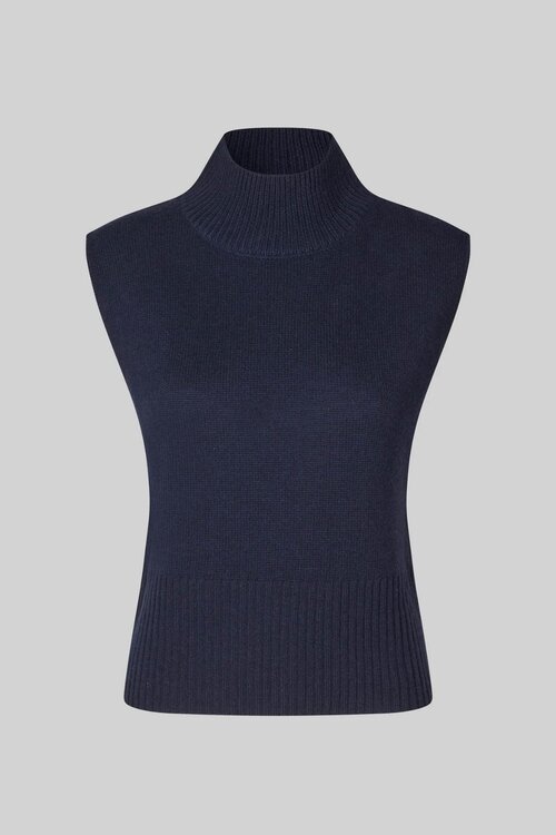 Second Female Blauwe Longo Knit Spencer