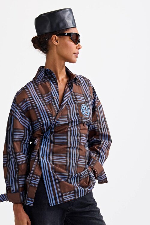 Stieglitz Zita blouse in Bruin