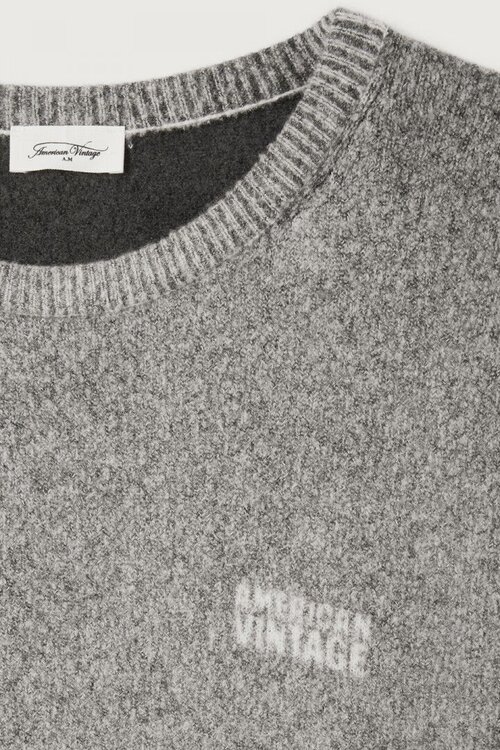 American Vintage Damsville sweater grijs