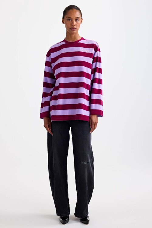 Stieglitz Sellie Terry Shirt in paars