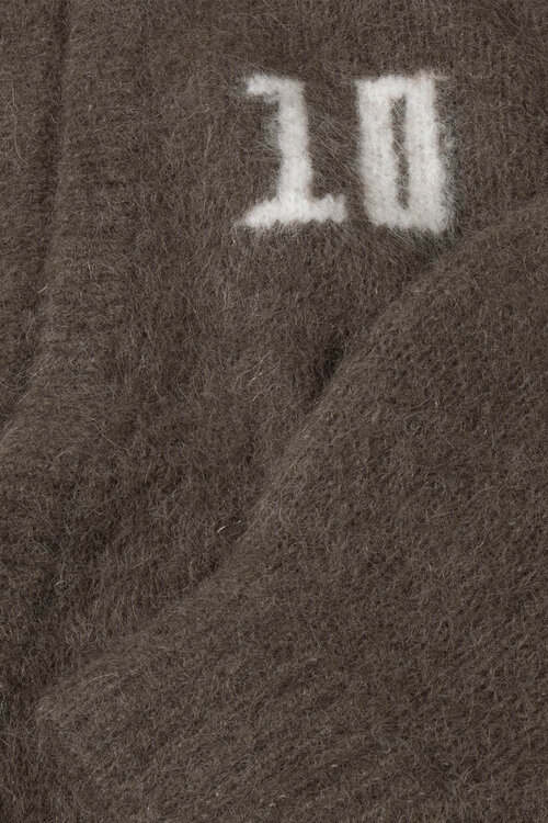 10Days harig gebreid vest bruin