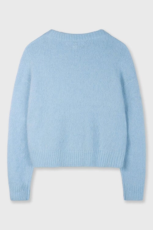 10Days blauwe hairy knit sweater
