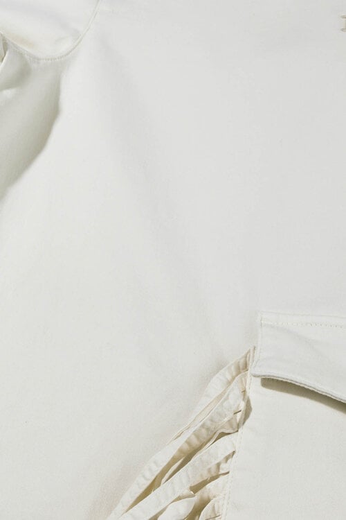 10Days fringe cargo broek parelwit