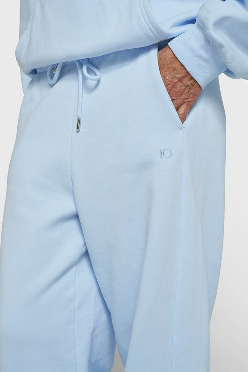 10Days elegante fleece broek blauw