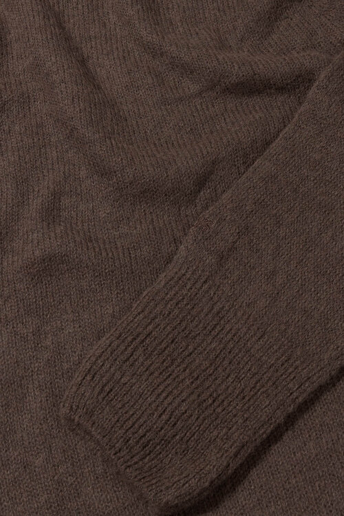 10Days slanke fijngebreide sweater bruin