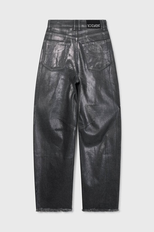 10Days western denim broek met metallic finish