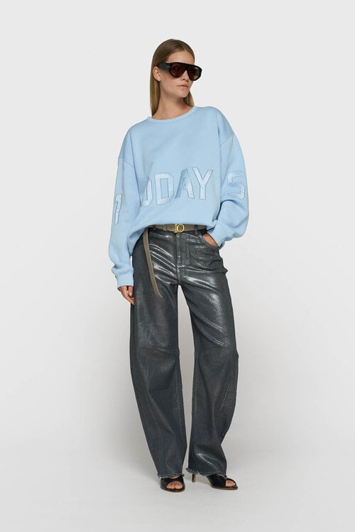 10Days blauwe statement sweater