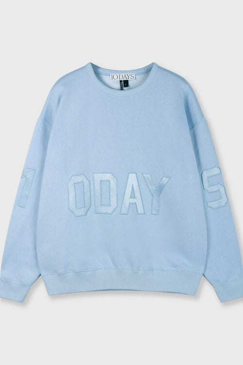 10Days blauwe statement sweater