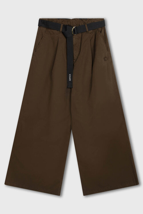 10Days wijde broek twill bruin