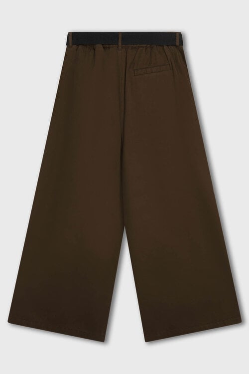 10Days wijde broek twill bruin