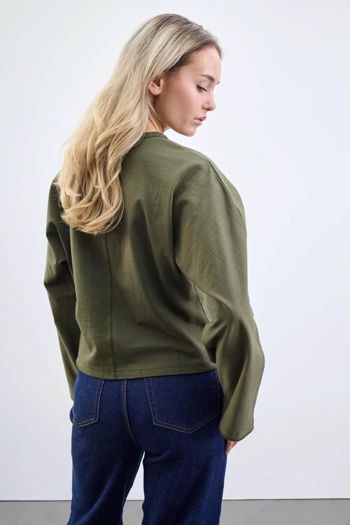 Sister Point Villy top in khaki