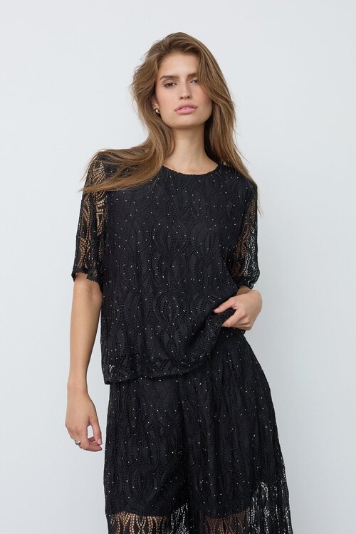 Co'couture Erica blouse zwart