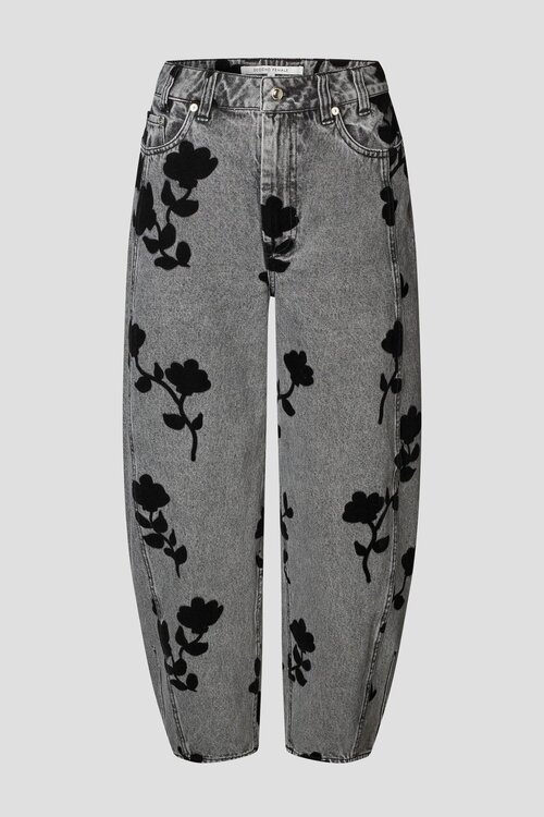 Second Female Lawrissa barrel jeans in grijs