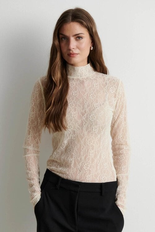 Second Female Luria kanten top offwhite