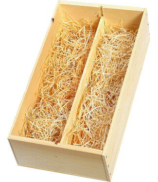 Accessoires Houten geschenkkist 2 flessen (750 ml)